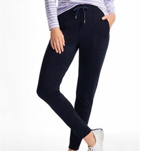 90$ T by Talbots Women’s Indigo Blue Pima Cotton Terry Joggers Pants 2Xp NWT